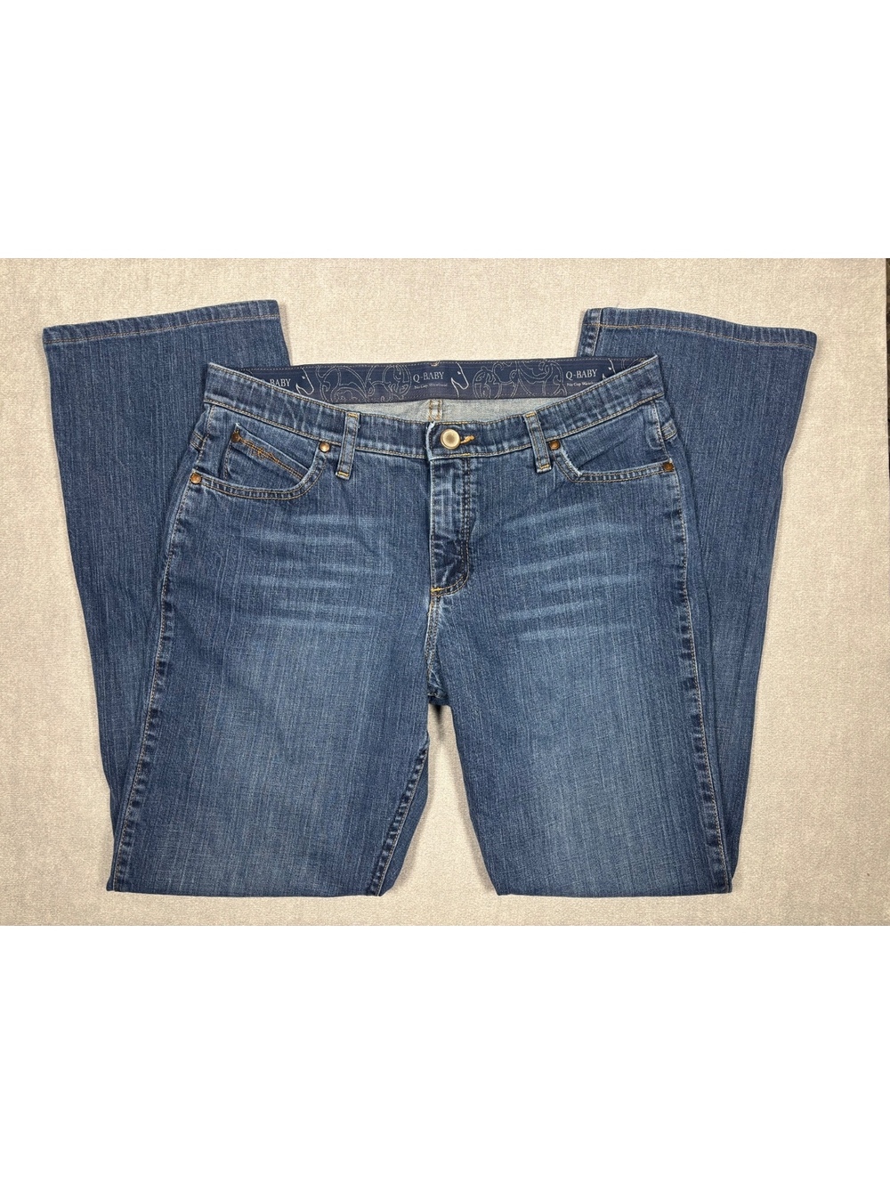 Wrangler Q-Baby No Gap Waistband Bootcut Jeans 13/14x32 ALTERED